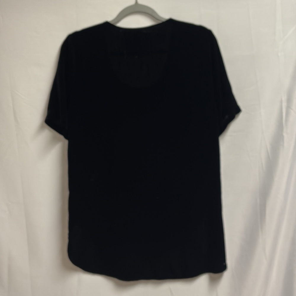Johnny Was Jody Embroidered Velvet Short Sleeve Top Black Multi Size Small - Picture 4 of 6
